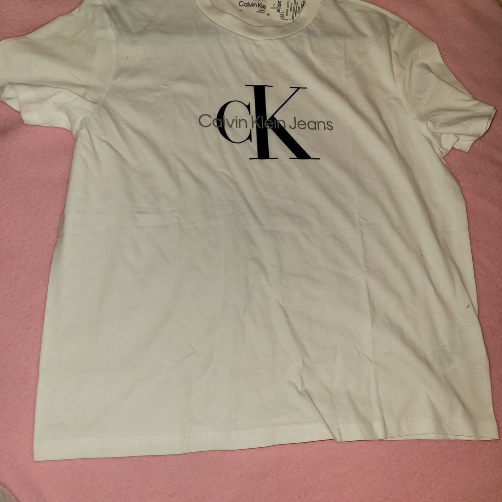 Calvin Klein White Logo Tee